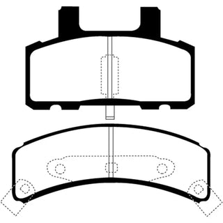 EBC 97-99 Cadillac Deville 4.6 (Rear Drums) Ultimax2 Front Brake Pads