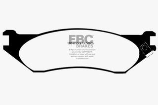 EBC Greenstuff Brake Pads (FRONT): Fits Dodge Ram (94-10) - Heavy Duty