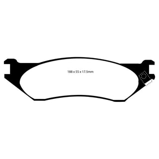 EBC Yellowstuff Brake Pads (FRONT): Fits Dodge / Ram (98-08)