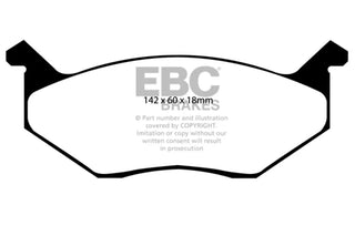 EBC Greenstuff Brake Pads (FRONT): Dodge Charger (74-78) / Magnum (78-79)