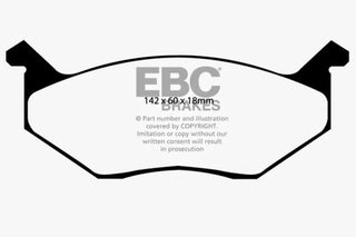 EBC Greenstuff Brake Pads (FRONT): Dodge Charger (74-78) / Magnum (78-79)