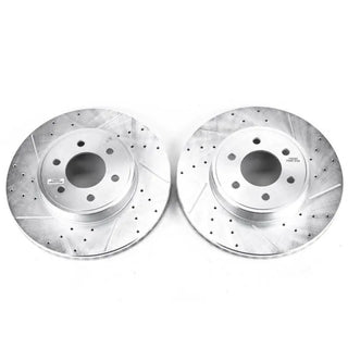 PowerStop Evolution Drilled & Slotted Rotors (FRONT): Dodge Durango 2003