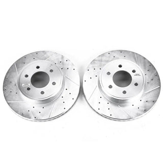 PowerStop Evolution Drilled & Slotted Rotors (FRONT): Dodge Durango 2003