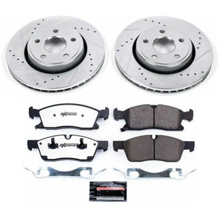 PowerStop Z36 Truck & Tow Brake Kit (FRONT): Dodge Durango (11-20) / Jeep Grand Cherokee (11-16)