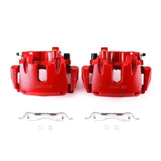 PowerStop Red Calipers (FRONT): Dodge Durango / Jeep Grand Cherokee 11-17 w/ Brackets