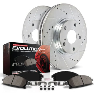 PowerStop Z23 Evolution Sport Brake Kit (FRONT): Dodge Durango (11-20) / Jeep Grand Cherokee (11-12)