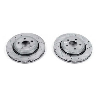 PowerStop Evolution Drilled & Slotted Rotors (REAR): Dodge Durango (18-24) / Jeep Grand Cherokee (12-21)