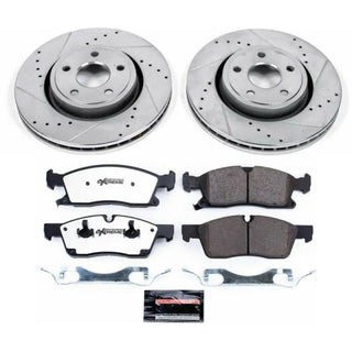 PowerStop Z36 Truck & Tow Brake Kit (FRONT): Dodge Durango (11-20) / Jeep Grand Cherokee (11-12)