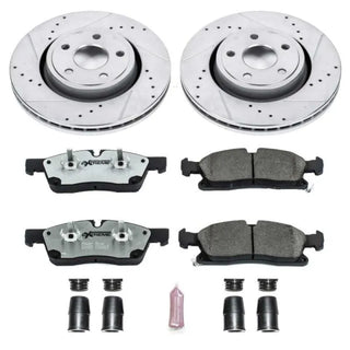 PowerStop Z26 Street Warrior Brake Kit (FRONT): Dodge Durango (11-20) / Jeep Grand Cherokee (11-12)