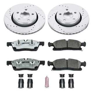 PowerStop Z26 Street Warrior Brake Kit (FRONT): Dodge Durango (11-20) / Jeep Grand Cherokee (11-16)