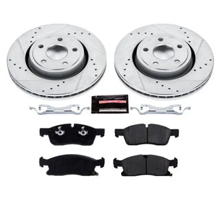 PowerStop Z23 Evolution Sport Brake Kit (FRONT): Dodge Durango (21-24) / Jeep Grand Cherokee (16-21) / Grand Cherokee WK (22)