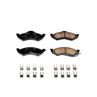 PowerStop Z17 Evolution Ceramic Brake Pads (FRONT): Dodge Dakota (99) / Durango (98-99) w/ Hardware