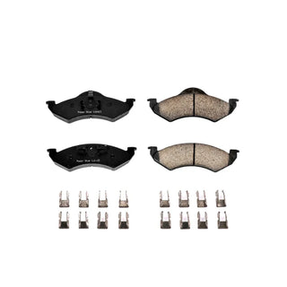 PowerStop Z17 Evolution Ceramic Brake Pads (FRONT): Dodge Dakota / Durango 00-02 w/ Hardware