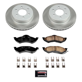 PowerStop Semi-Coated Rotor Kit (FRONT): Dodge Dakota (99) / Durango (98-99)
