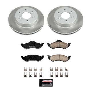 PowerStop Semi-Coated Rotor Kit (FRONT): Dodge Dakota / Durango 2000 - 2002