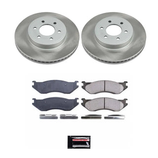 PowerStop Semi-Coated Rotor Kit (FRONT): Dodge Durango 2003