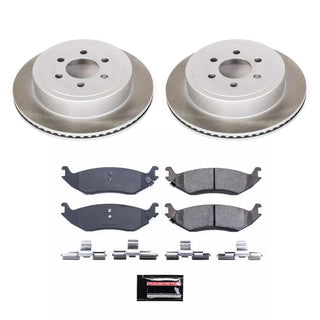 PowerStop Semi-Coated Rotor Kit (REAR): Dodge Durango 2003