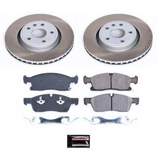 PowerStop Semi-Coated Rotor Kit (FRONT): Dodge Durango (11-20) / Jeep Grand Cherokee (11-12)