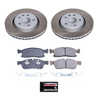 PowerStop Semi-Coated Rotor Kit (FRONT): Dodge Durango (12-20) / Jeep Grand Cherokee (13-15)