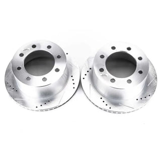 PowerStop Evolution Drilled & Slotted Rotors (REAR): Dodge Ram 2500 / Ram 3500 00-02