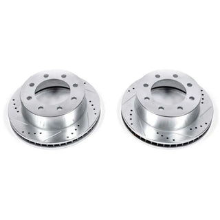 PowerStop Evolution Drilled & Slotted Rotors (FRONT): Dodge Ram 2500 / Ram 3500 00-02