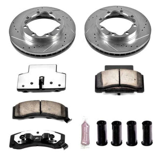 PowerStop Z36 Truck & Tow Brake Kit (FRONT): Chevrolet / Dodge / GMC K3500 (90-00) Ram (94-99)