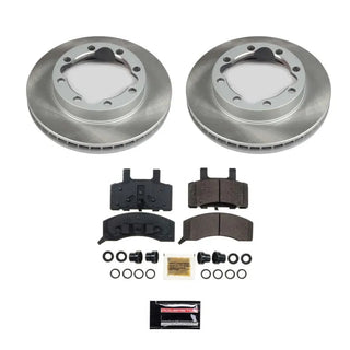 PowerStop Semi-Coated Rotor Kit (FRONT): Fits Chevy / GMC / Dodge (88-01) w/ Hardware