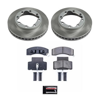 PowerStop Semi-Coated Rotor Kit (FRONT): Chevrolet K3500 (90-00) / Dodge Ram 2500 (94-99) / Ram 3500 (94-99) / GMC K3500 (90-00)