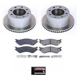 PowerStop Semi-Coated Rotor Kit (REAR): Dodge Ram 2500 / Ram 3500 2001 - 2002