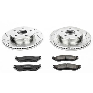 PowerStop Z23 Evolution Sport Brake Kit (FRONT): Dodge Durango (04-06) / Ram 1500 (02)