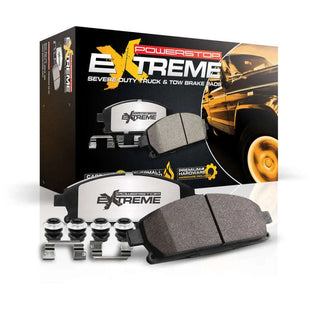 PowerStop Z36 Truck & Tow Brake Pads (FRONT): Dodge B1500 (98) / Durango (03) / Ram 1500 (00-05) / Ram 1500 Van (99-03) w/ Hardware