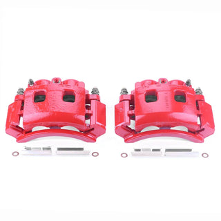 PowerStop Red Calipers (FRONT): Dodge Ram 1500 2000 - 2001 w/ Brackets