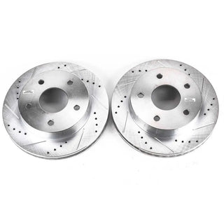 PowerStop Evolution Drilled & Slotted Rotors (FRONT): Dodge Ram 1500 2000 - 2001
