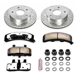 PowerStop Z36 Truck & Tow Brake Kit (FRONT): Dodge Ram 1500 1994 - 1999