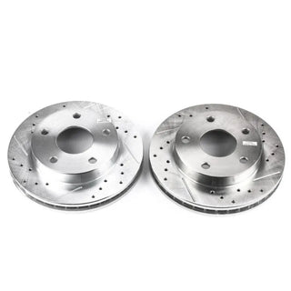 PowerStop Evolution Drilled & Slotted Rotors (FRONT): Dodge Ram 1500 1994 - 1999