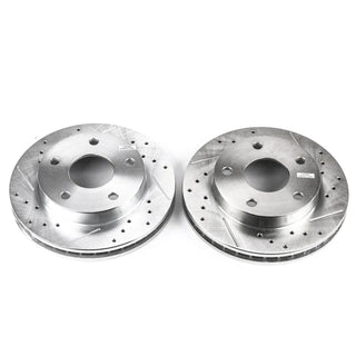 PowerStop Evolution Drilled & Slotted Rotors (FRONT): Dodge Ram 1500 1994 - 1999