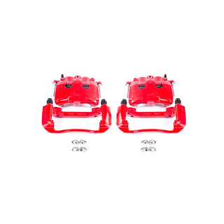 PowerStop Red Calipers (FRONT): Dodge Dakota (05-08) / Ram 1500 (06-08) w/ Brackets
