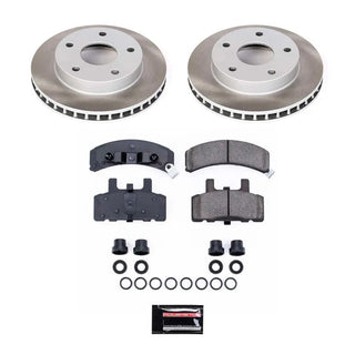 PowerStop Semi-Coated Rotor Kit (FRONT): Dodge Ram 1500 1994 - 1999