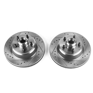 PowerStop Evolution Drilled & Slotted Rotors (FRONT): Dodge Charger (76-77) / Magnum (78-79)