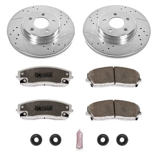 PowerStop Z26 Street Warrior Brake Kit (FRONT): Chrysler 300 (05-23) / Dodge Challenger (09-23) / Charger (06-23) / Magnum (05-08)
