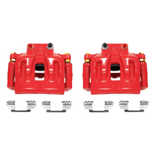 PowerStop Red Calipers (FRONT): Chrysler 300 (12-20) / Dodge Challenger (12-21) / Charger (12-21) w/ Bracket