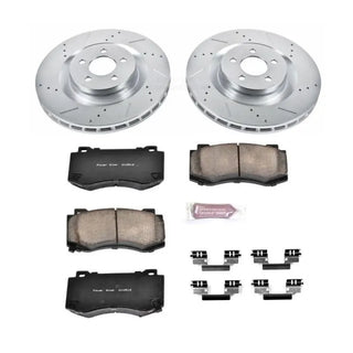 PowerStop Evolution Sport Brake Kit (FRONT): Chrysler 300 (05-23) / Dodge Challenger (08-23) / Charger (06-23) / Magnum (06-08)
