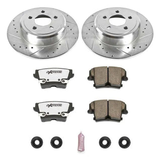 PowerStop Z26 Street Warrior Brake Kit (REAR): Chrysler 300 (05-23) / Dodge Challenger (09-23) / Charger (06-23) / Magnum (05-08)