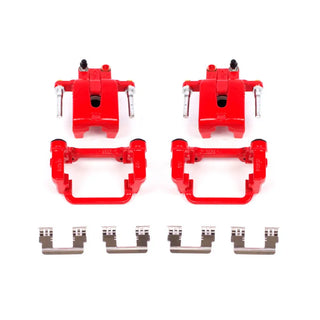 PowerStop Red Caliper (REAR): Chrysler 300 (05-21) / Dodge Challenger (11-18) / Charger (06-20) / Magnum (05-08) w/ Brackets