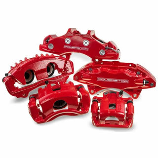 PowerStop Red Caliper (FRONT): Chrysler 300 (12-21) / Dodge Challenger (12-17) / Charger (12-16) w/ Brackets