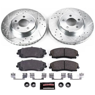 PowerStop Z23 Evolution Sport Brake Kit (FRONT): Chrysler 300 (05-23) / Dodge Challenger (09-23) / Charger (06-23) / Magnum (05-08)