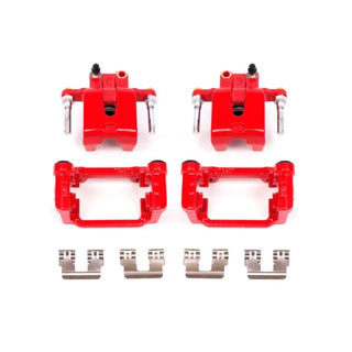 PowerStop Red Caliper (REAR): Chrysler 300 (05-21) / Dodge Challenger (09-18) / Charger (06-20) / Magnum (05-08) w/ Brackets