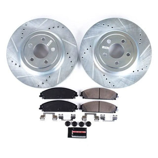 PowerStop Z23 Evolution Sport Brake Kit (FRONT): Chrysler 300 (05-23) / Dodge Challenger (09-23) / Charger (06-23) / Magnum (05-08)