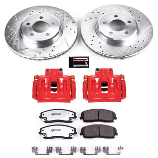 PowerStop Z26 Street Warrior Brake Kit with Calipers (FRONT): Chrysler 300 / Dodge Challenger / Charger 2012 - 2021