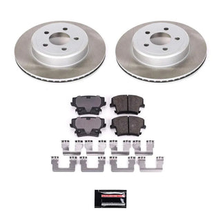 PowerStop Semi-Coated Rotor Kit (REAR): Chrysler 300 (05-23) / Dodge Challenger (09-23) / Charger (06-23) / Magnum (05-08)